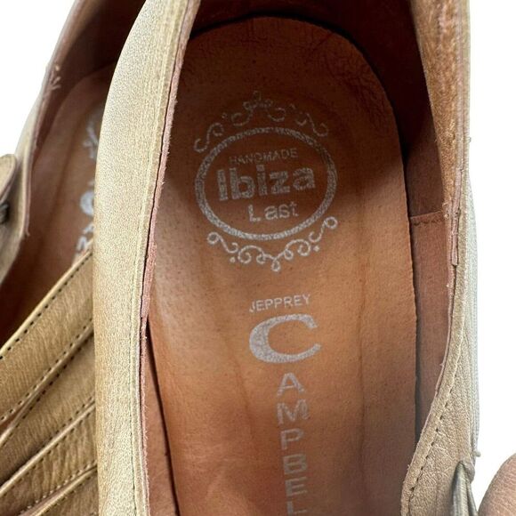 Jeffrey Campbell Heels Alberta Mary Jane Strappy Size 9 Brown Pin Up Retro Shoes - Picture 6 of 12